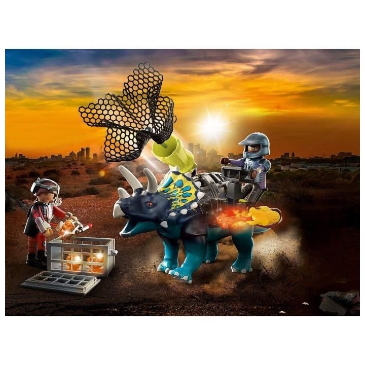 PLAYMOBIL - 70627 - Triceratops et soldats