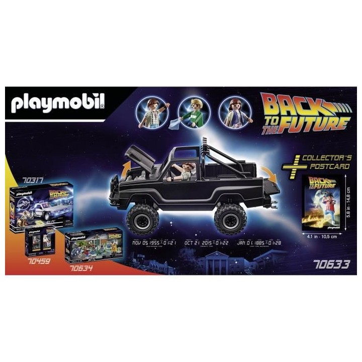 PLAYMOBIL - 70633 - Retour vers le Futur - Pick-up de Marty