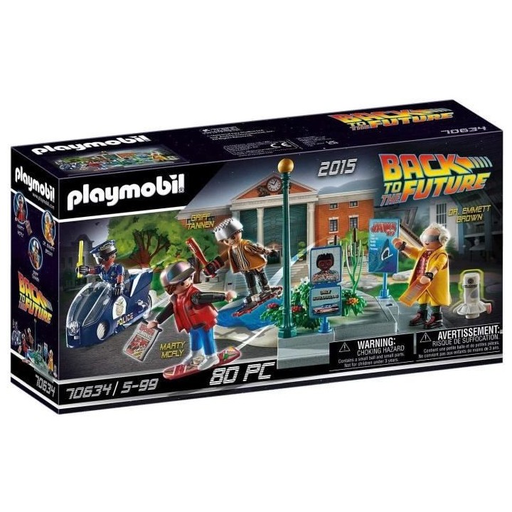 PLAYMOBIL - 70634 - Retour vers le Futur - Course d'Hoverboard