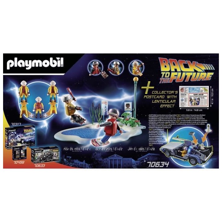 PLAYMOBIL - 70634 - Retour vers le Futur - Course d'Hoverboard