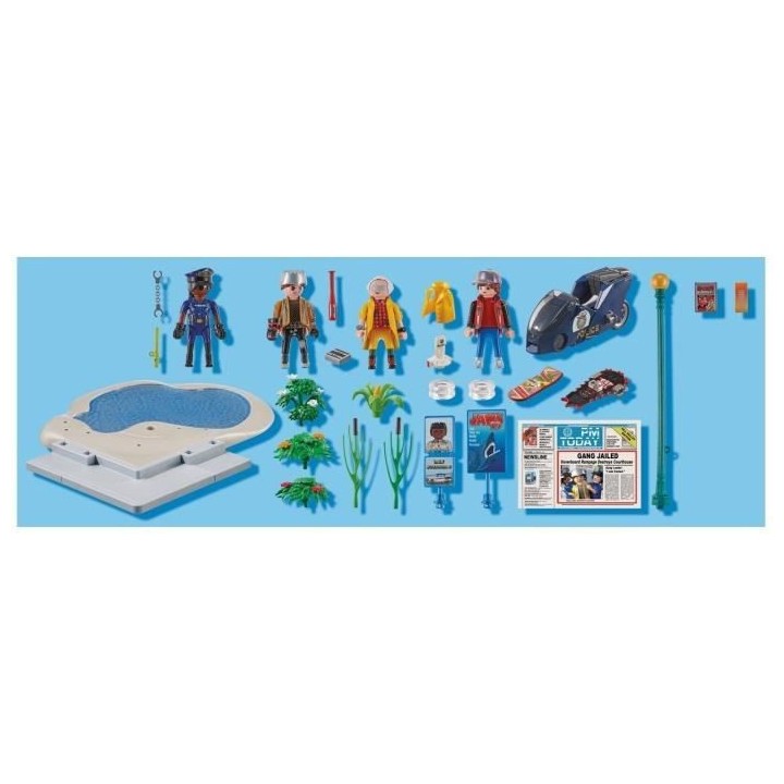 PLAYMOBIL - 70634 - Retour vers le Futur - Course d'Hoverboard
