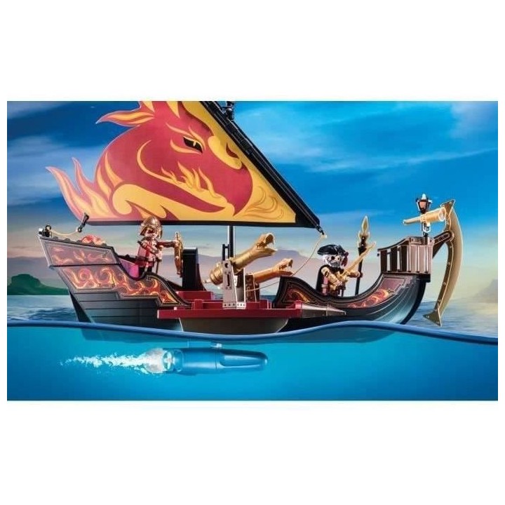 PLAYMOBIL - 70641 - Novelmore - Navire de combat des Burnham Raiders