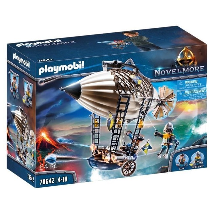 PLAYMOBIL - 70642 - Novelmore - Aérostat de Dario