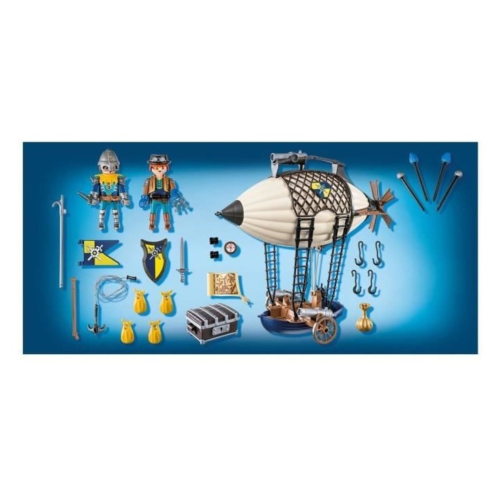 PLAYMOBIL - 70642 - Novelmore - Aérostat de Dario