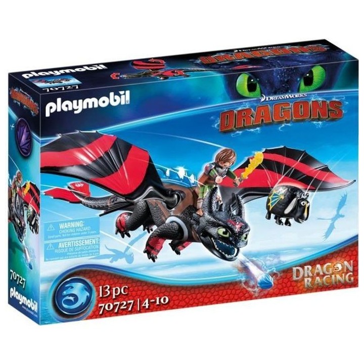 PLAYMOBIL - 70727 - Dragon Racing: Krokmou et Harold