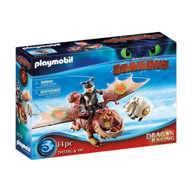 PLAYMOBIL 70729 Dragon Racing: Varek et Bouledogre