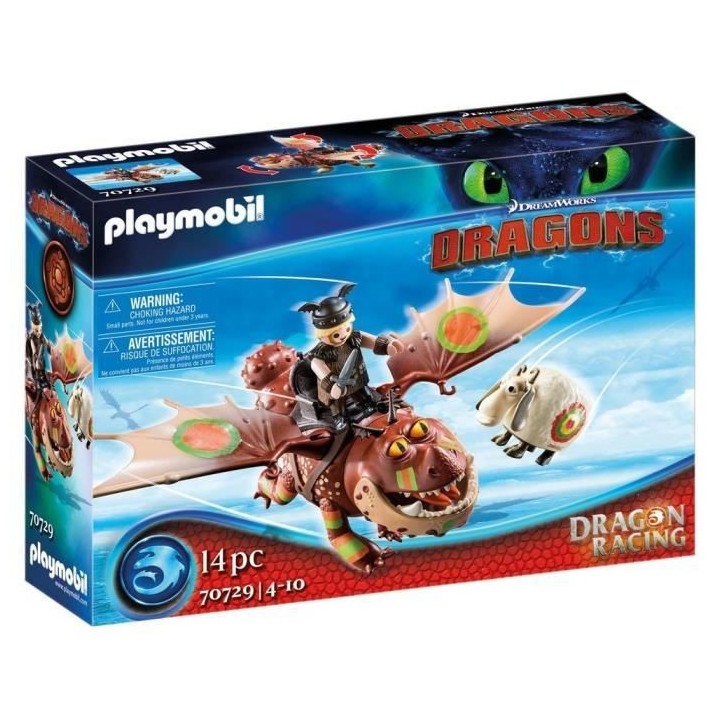 PLAYMOBIL 70729 Dragon Racing: Varek et Bouledogre