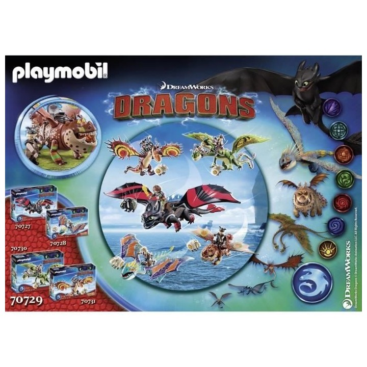 PLAYMOBIL 70729 Dragon Racing: Varek et Bouledogre