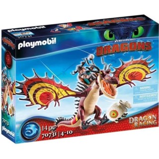 PLAYMOBIL - 70731 - Dragon Racing: Rustik et Krochefer