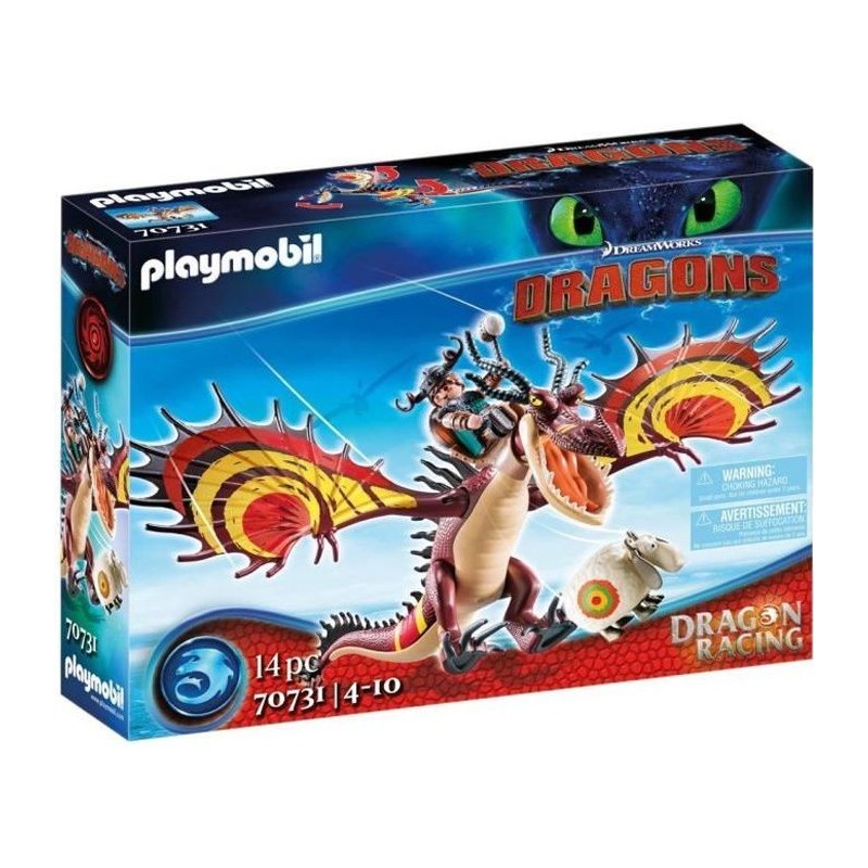 PLAYMOBIL - 70731 - Dragon Racing: Rustik et Krochefer