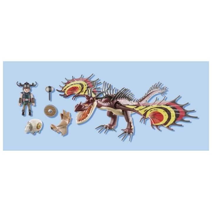 PLAYMOBIL - 70731 - Dragon Racing: Rustik et Krochefer