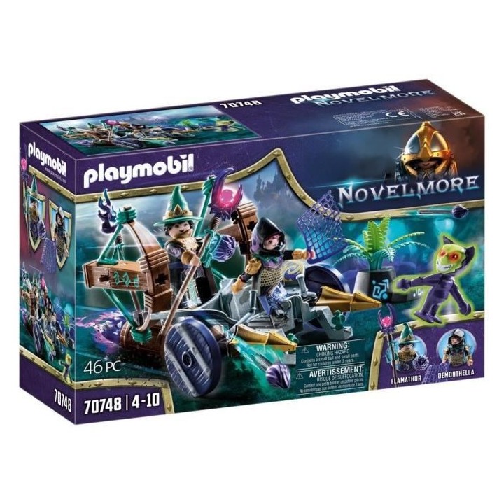 PLAYMOBIL - 70748 - Novelmore - Violet Vale - Véhicule catapulte