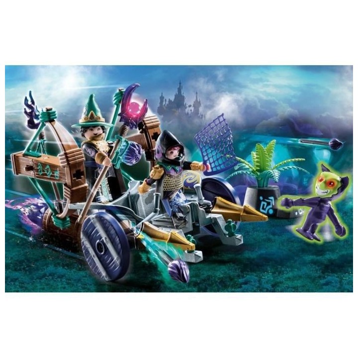 PLAYMOBIL - 70748 - Novelmore - Violet Vale - Véhicule catapulte