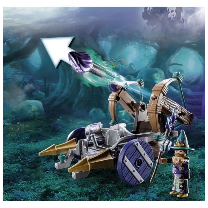 PLAYMOBIL - 70748 - Novelmore - Violet Vale - Véhicule catapulte