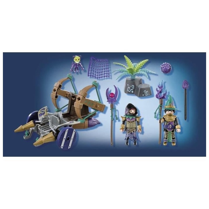 PLAYMOBIL - 70748 - Novelmore - Violet Vale - Véhicule catapulte