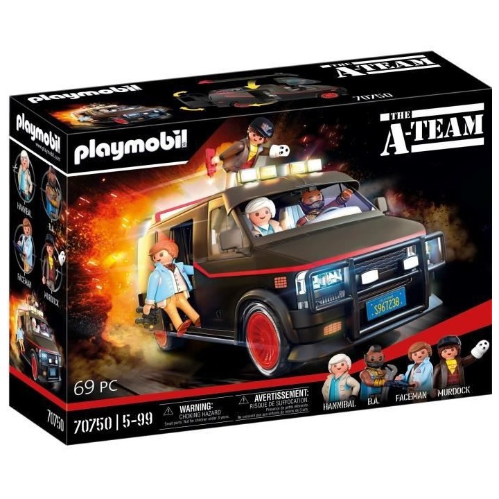 PLAYMOBIL - 70750 - Le Fourgon de l'Agence tous risques