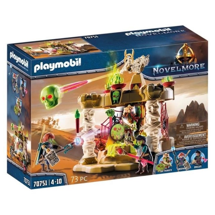PLAYMOBIL - 70751 - Novelmore - Sal'ahari Sands - Temple des squelette