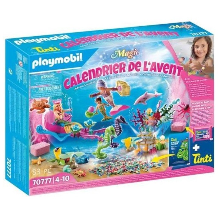 PLAYMOBIL - 70777 - Calendrier de l'Avent Jeu de Bain - Monde des Sire