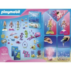 PLAYMOBIL - 70777 - Calendrier de l'Avent Jeu de Bain - Monde des Sirenes