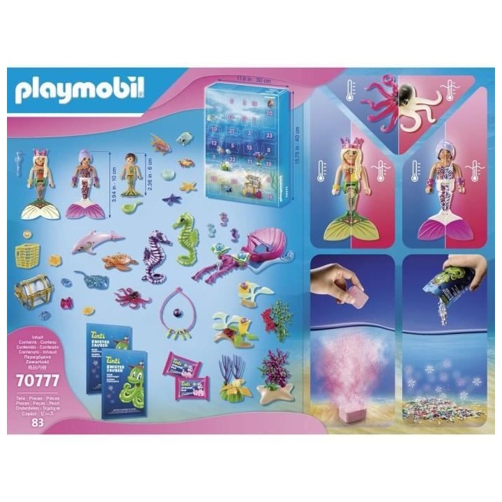 PLAYMOBIL - 70777 - Calendrier de l'Avent Jeu de Bain - Monde des Sire