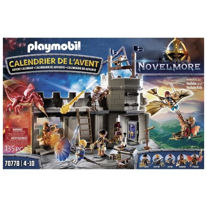 PLAYMOBIL - 70778 - Calendrier de l'Avent Novelmore
