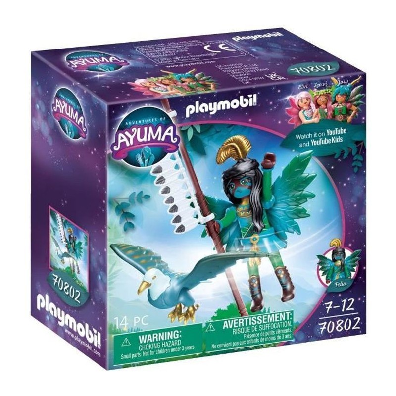 PLAYMOBIL - 70802 - AYUMA - Knight Fairy avec animal préféré