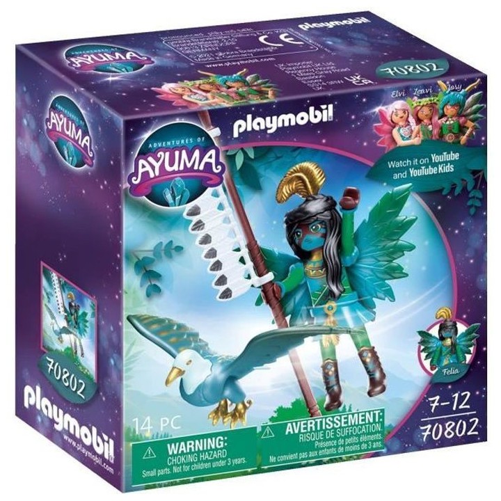 PLAYMOBIL - 70802 - AYUMA - Knight Fairy avec animal préféré