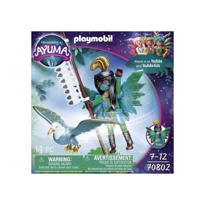 PLAYMOBIL - 70802 - AYUMA - Knight Fairy avec animal préféré