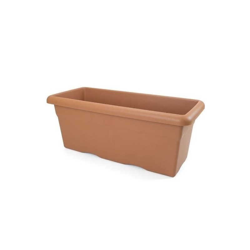 PLASTIKEN Jardiniere rectangulaire Ø 100 X 44 cm - Terracotta