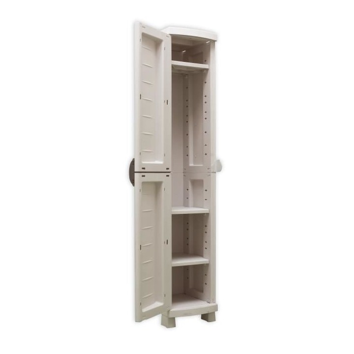 SPACESAVER 35 PLASTIKEN Armoire haute 1 Porte avec étageres - l 35 x