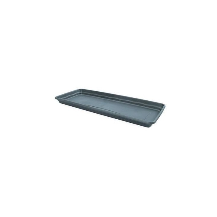 PLASTIKEN plateau rectangulaire - 47 X 19 cm - Anthracite