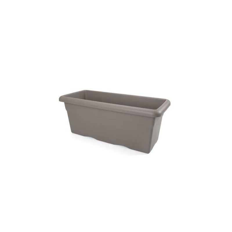 PLASTIKEN Jardiniere rectangulaire - 100 X 44 cm - Taupe