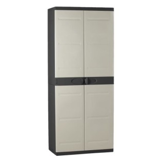TITANIUM PLASTIKEN Armoire haute 2 portes avec étageres - 70 x 44 x 1