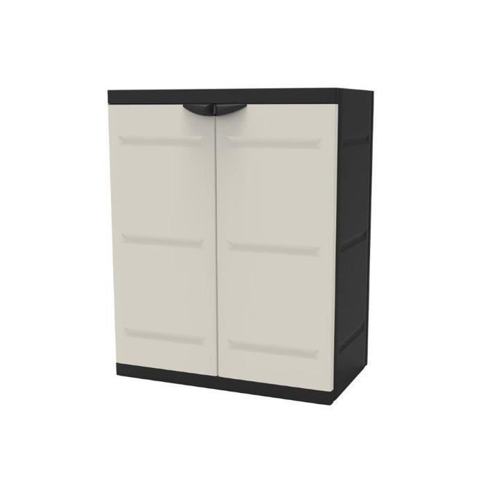 TITANIUM PLASTIKEN Armoire basse 2 portes avec étageres l70 x p44 x h