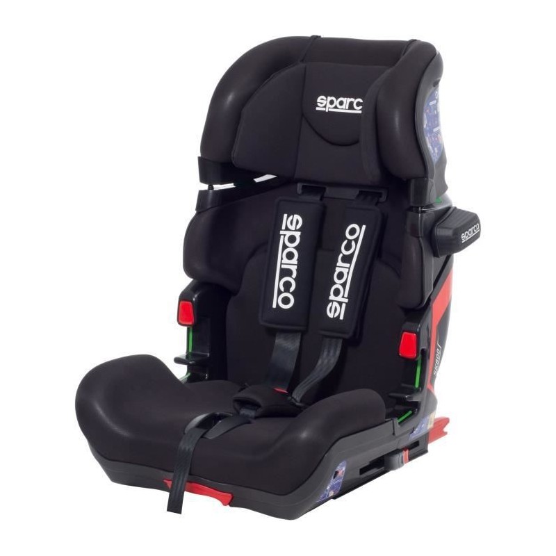 SPARCO SIEGE AUTO ENFANT SK800I ISIZE GROUPE 1/2/3 (9/36KG) NOIR ISOFIX