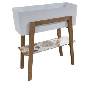 Pot de fleur de jardin - Céramique - 80 x 28 x 89,5 cm