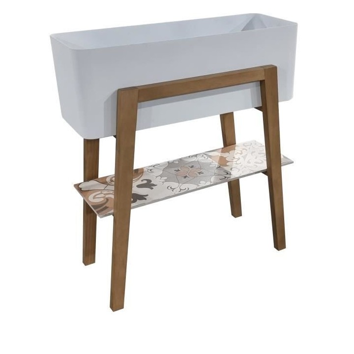 Pot de fleur de jardin - Céramique - 80 x 28 x 89,5 cm