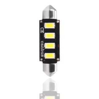 PLANET LINE Lot de 2 Ampoules LED - Canbus C5W - 4 LED SMD 5730 - 12 V