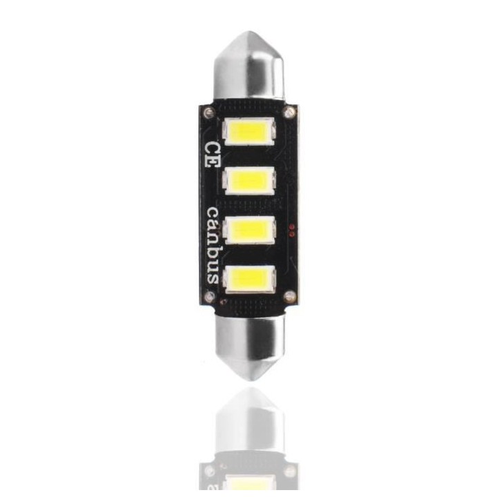 PLANET LINE Lot de 2 Ampoules LED - Canbus C5W - 4 LED SMD 5730 - 12 V