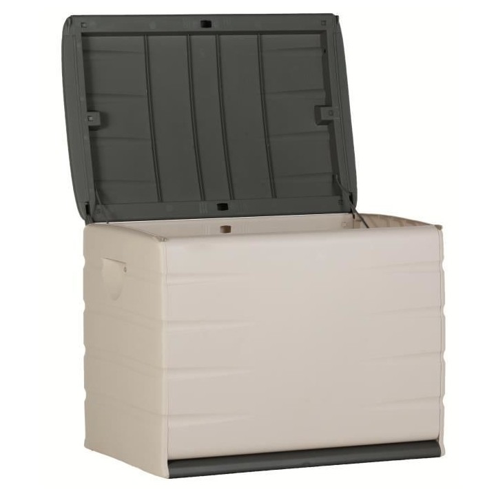 PLASTIKEN Coffre cadenassable avec roulettes - 190 L - Fonctionnel et