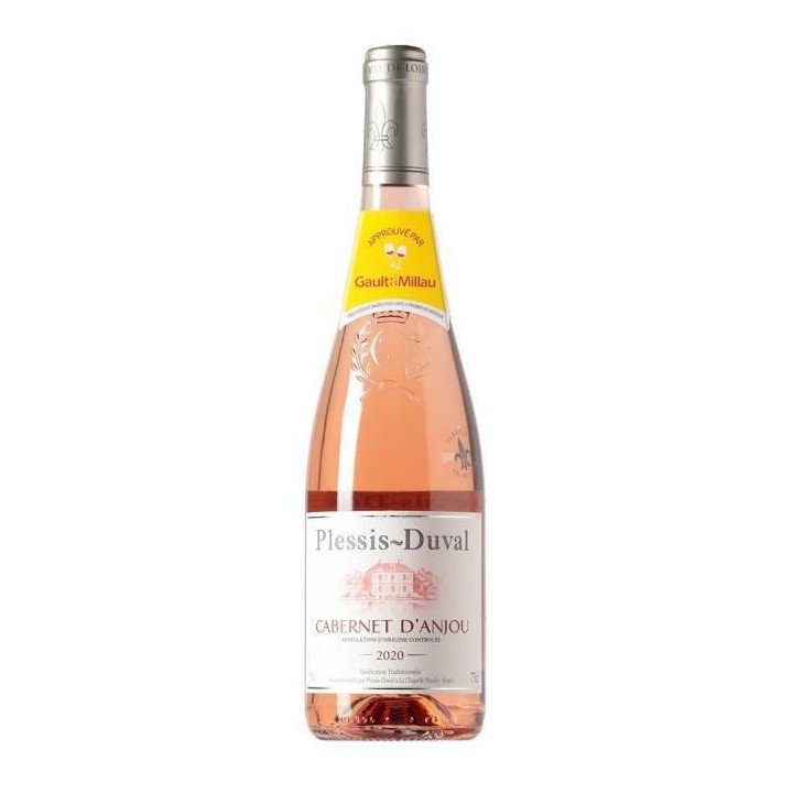 Plessis Duval Cabernet d'Anjou - Vin rosé de la Vallée de la Loire
