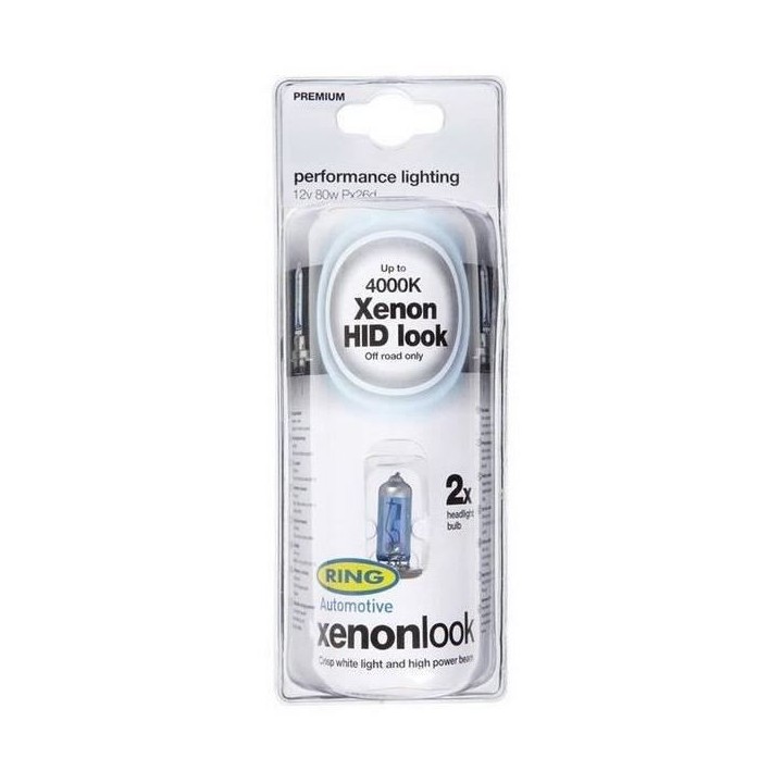 2 ampoules H7 XENON LOOK 12v 80w RING