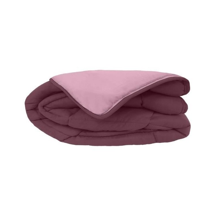 Couette Microfibre 400g/m² CALGARY Prune & Parme 240x260cm