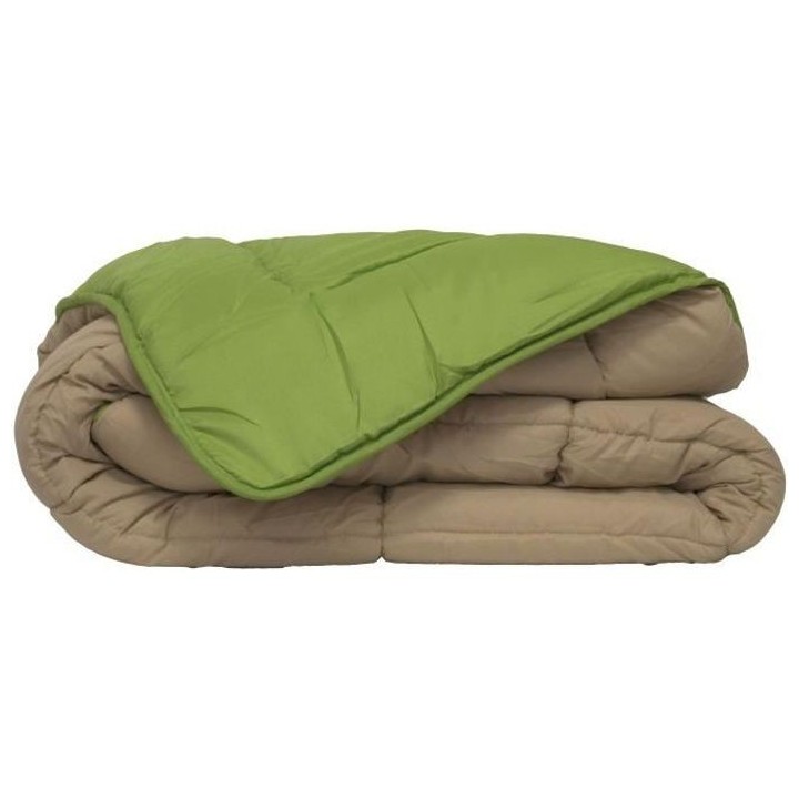 Couette Microfibre 400g/m² CALGARY Anis & Nude 140x200cm