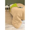 Couette Microfibre 400g/m² CALGARY Anis & Nude 140x200cm