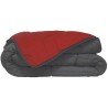 CALGARY Couette chaude Microfibre 400g/m² Gris & Rouge 200x200cm