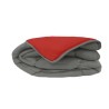 CALGARY Couette chaude Microfibre 400g/m² Gris & Rouge 200x200cm