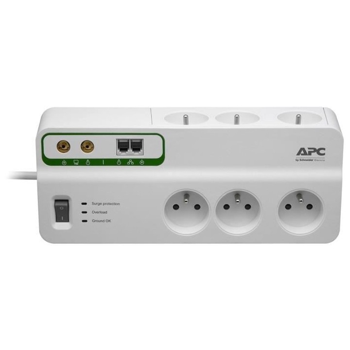 Prise Parafoudre - APC - SurgeArrest Home/Office - 2300 Watt - 6 conne