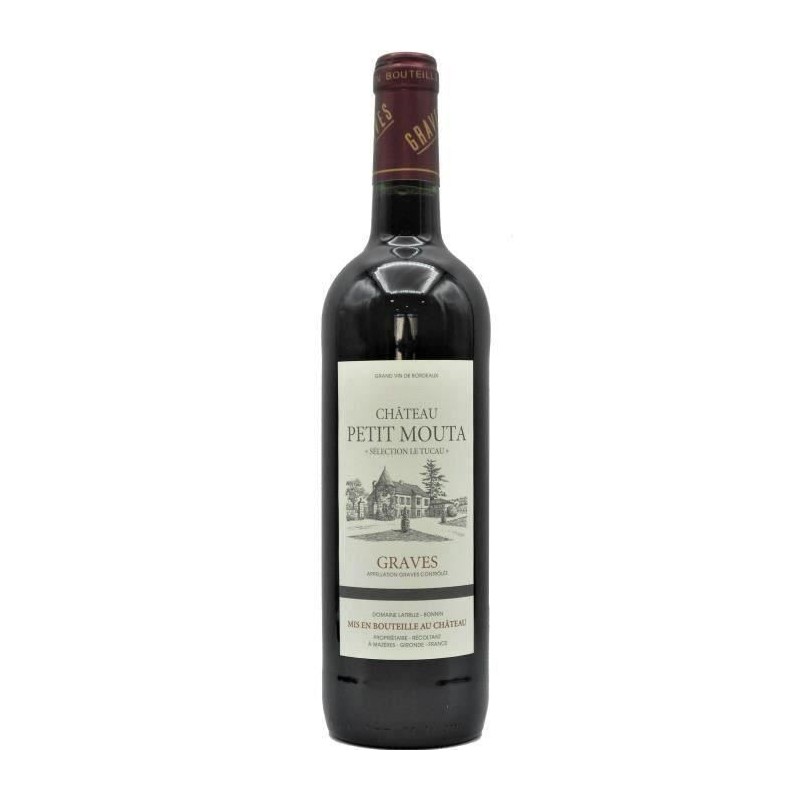 Château Petit Mouta 2018 Graves - Vin rouge de Bordeaux