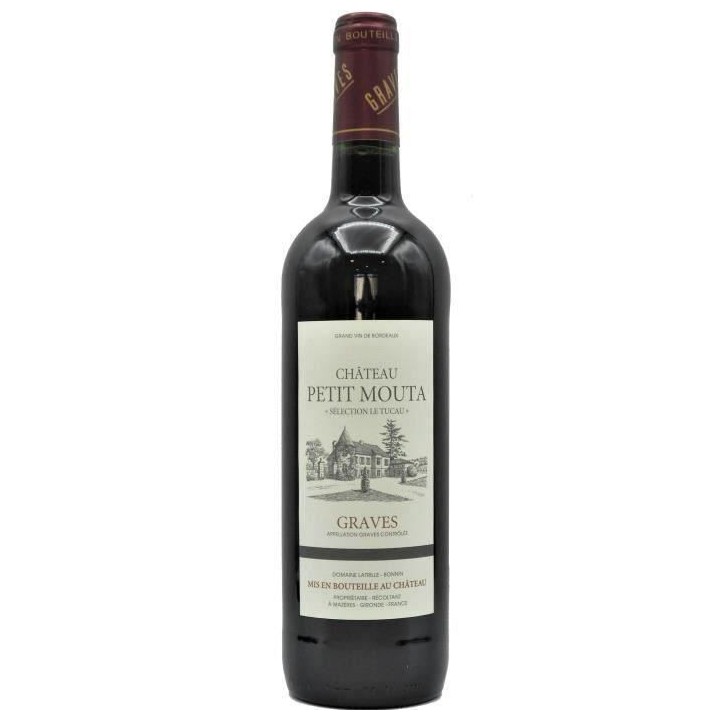 Château Petit Mouta 2018 Graves - Vin rouge de Bordeaux